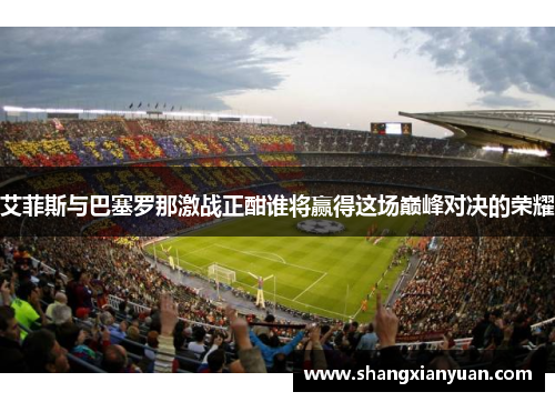 艾菲斯与巴塞罗那激战正酣谁将赢得这场巅峰对决的荣耀